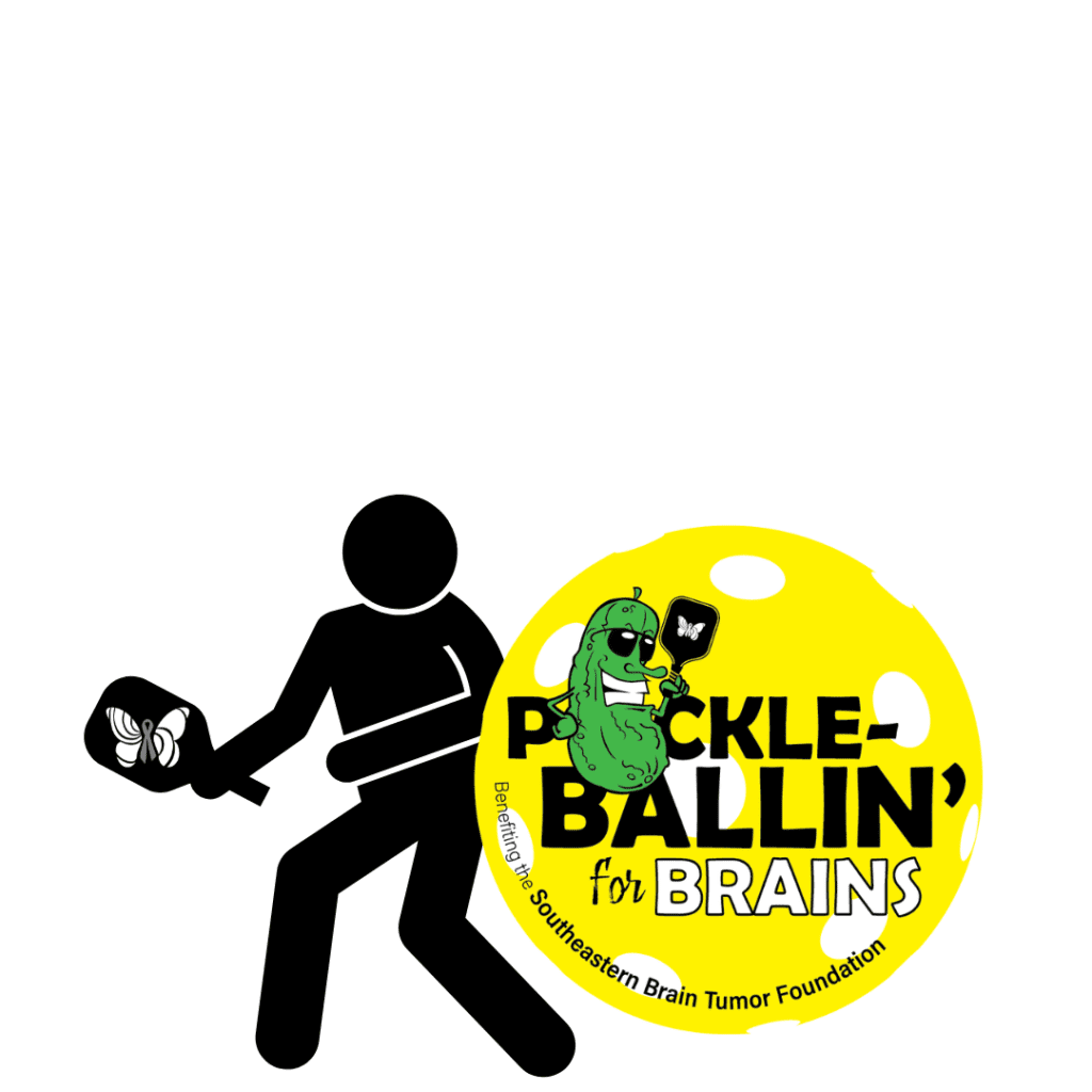 Pickle Ballin for Brains logo and illustration